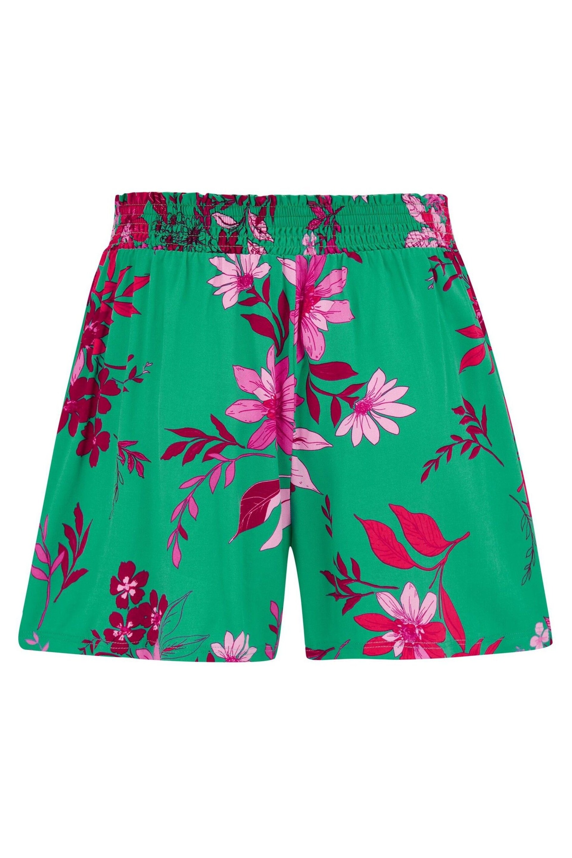 Pour Moi Green LENZING™ ECOVERO™ Viscose Beach Shorts - Image 4 of 4