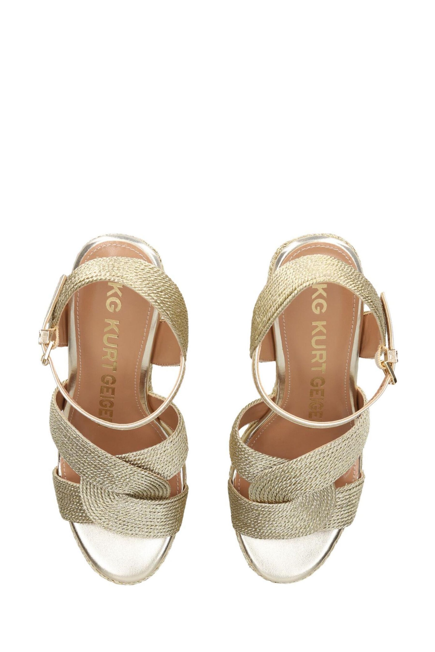 Kurt geiger gold heeled sandals store