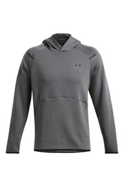 Under Armour Grey Unstoppable Fleece Hoodie - Image 1 of 2