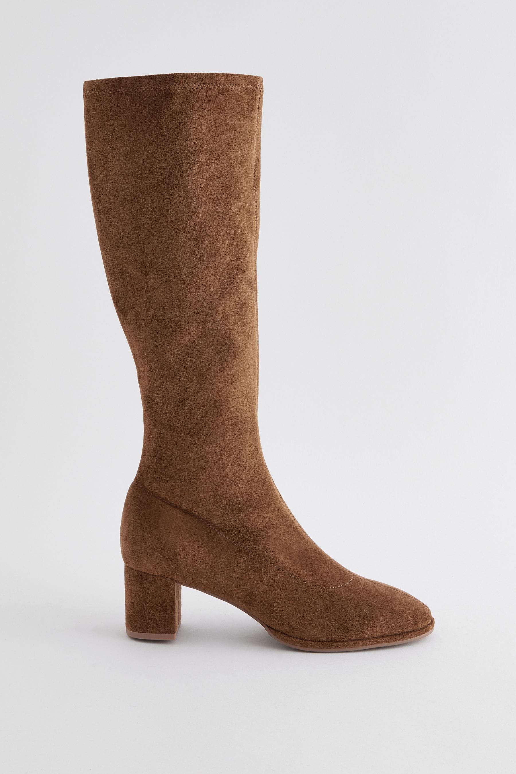 Women's nikka heeled over the knee sock boots cheap