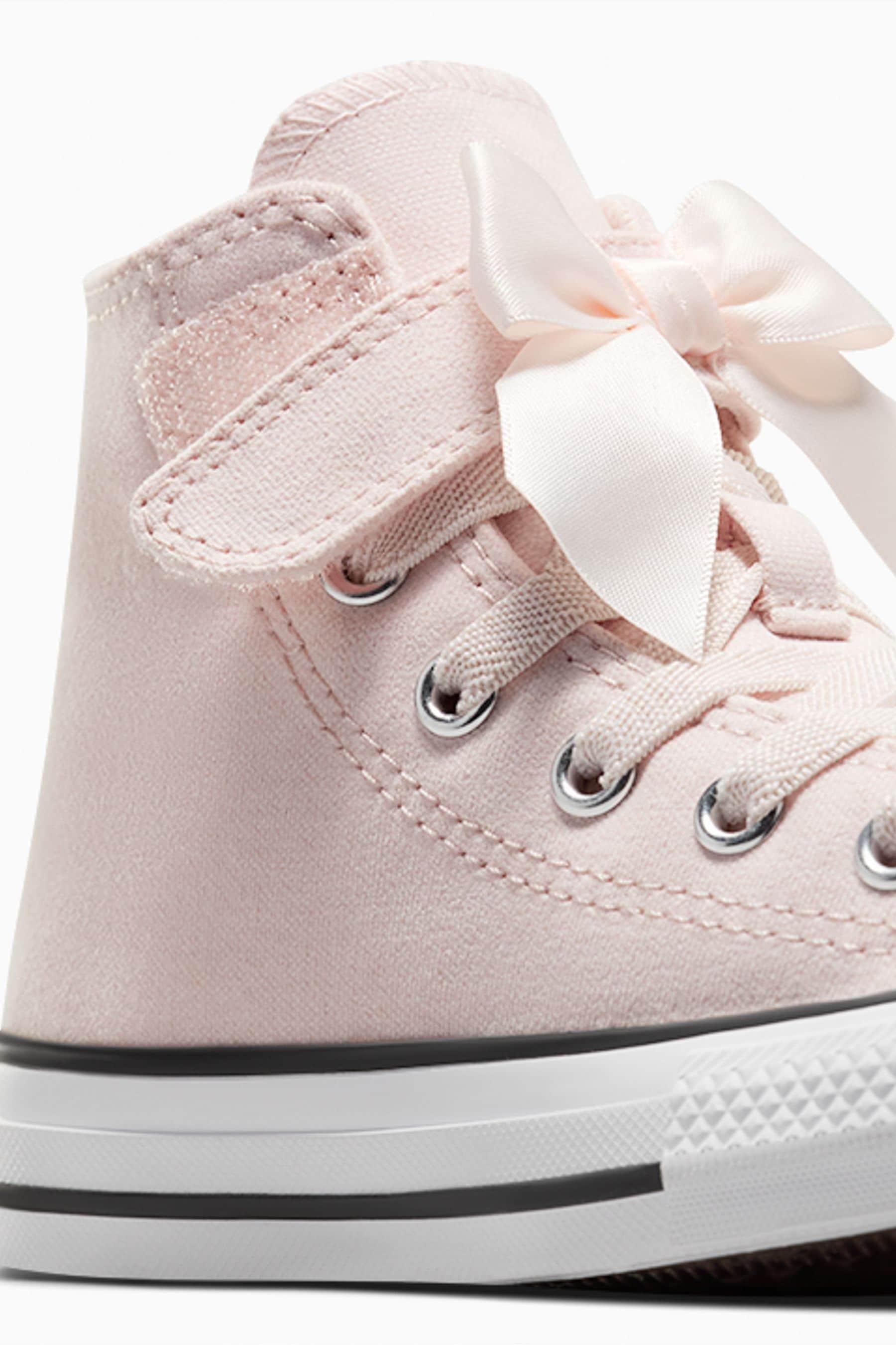 Buy Converse Pink Chuck Taylor Bow Detail 1V Junior Trainers from the Next UK online shop