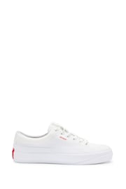 HUGO Low-Top White Trainers With Branded Laces - Image 1 of 5