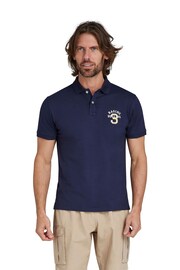 Raging Bull Blue No. 3 Jersey Polo Shirt - Image 2 of 8