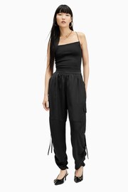 AllSaints Black Kaye Trousers - Image 2 of 7