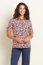 Brakeburn Red Boho Floral Blouse - Image 1 of 4