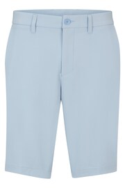 BOSS Light Blue Slim-Fit Shorts in Water-Repellent Easy-Iron Fabric - Image 5 of 5