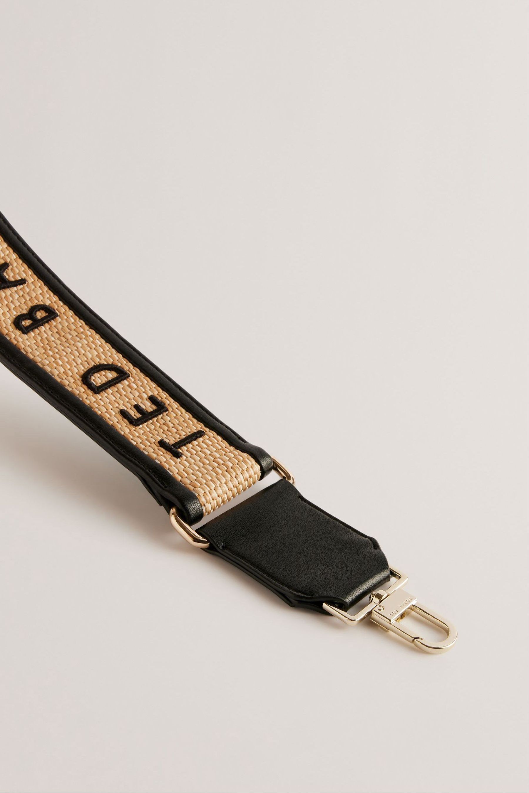Buy Ted Baker Black Raffias Branded Faux Fur Raffia Embroidery Strap Bag from Next Germany