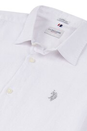 U.S. Polo Assn. Mens Linen Blend Shirt - Image 7 of 7