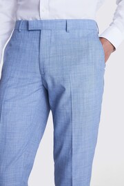 MOSS Slim Fit Sky Blue Marl Trousers - Image 3 of 3