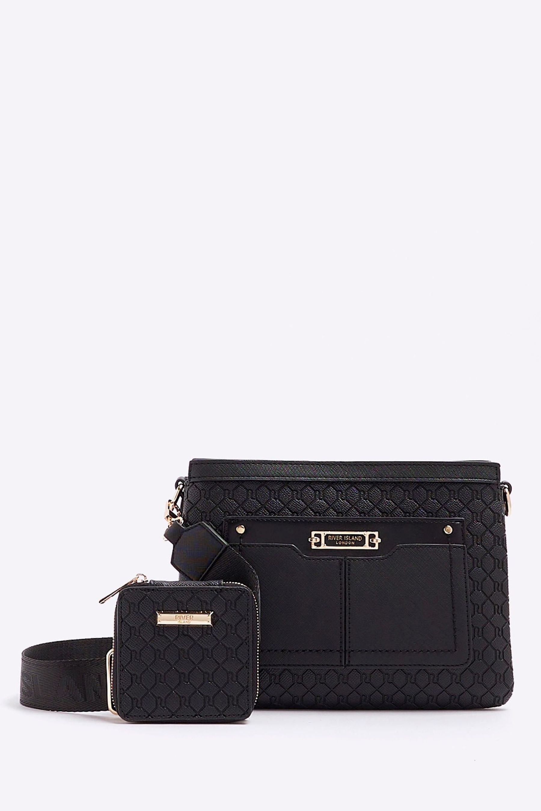 River island monogram bag hot sale