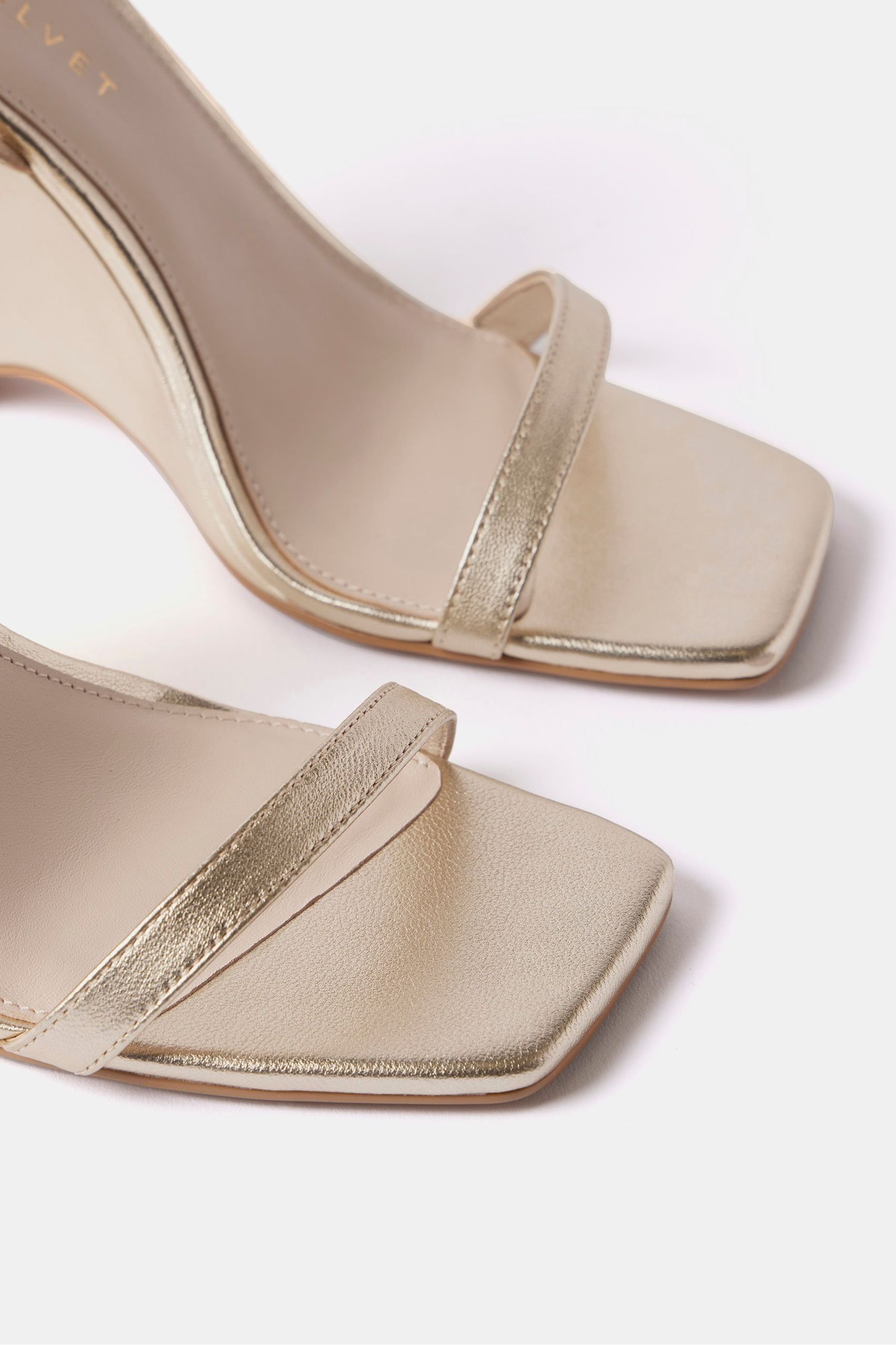 Buy Mint Velvet Gold Metallic Wedge Heels from Next Luxembourg