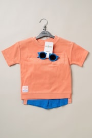 Lily & Jack Blue Top Shorts And Sunglasses Outfit Set 3 Piece - Image 2 of 5