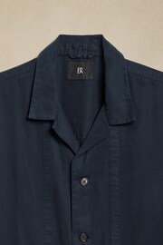 Banana Republic Blue Tencel-Linen Shirt Jacket - Image 2 of 3