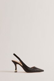 Ted Baker Black Ariii High Heeled Slingback Pumps With Hardware - Image 1 of 5