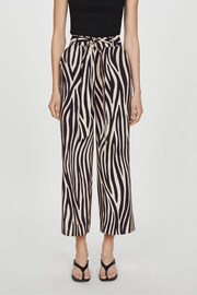 Mango Black Bow Printed Trousers - Image 4 of 6