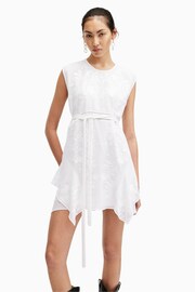 AllSaints White Audrina Emb Dress - Image 4 of 7