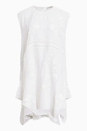 AllSaints White Audrina Emb Dress - Image 7 of 7