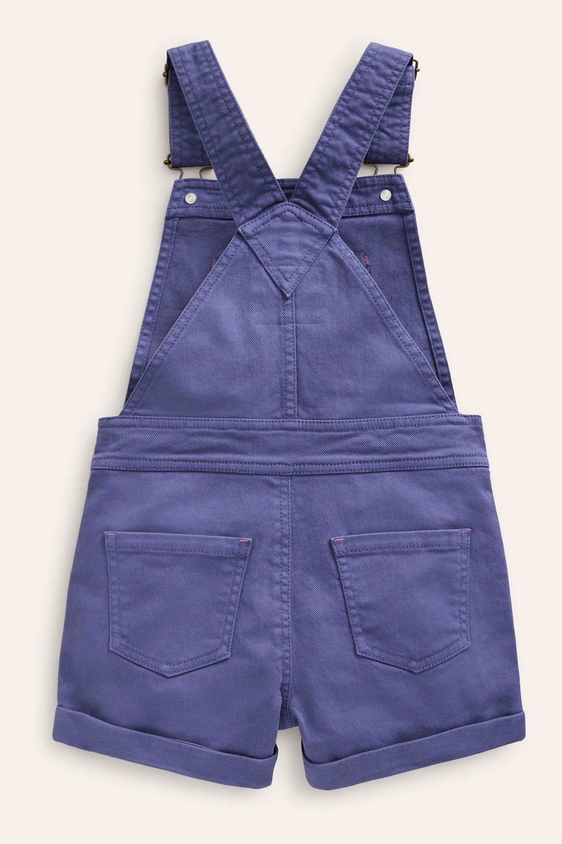 Boden Blue Cross-Back Printed Dungarees - Image 2 of 3