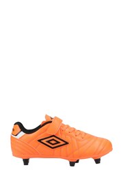 Umbro Orange Junior Speciali Liga Firm Ground Football Boots - Image 4 of 4