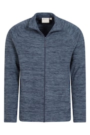 Mountain Warehouse Dark Blue Mens Snowdon II Fleece Full Zip Jacket - Image 2 of 5