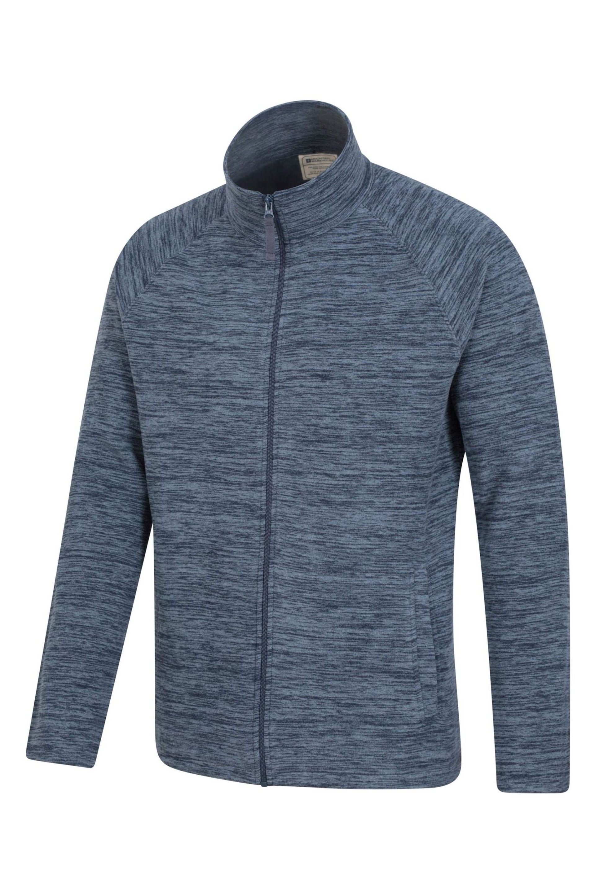 Mountain Warehouse Blue Snowdon Mens Full Zip Fleece - Image 4 of 5