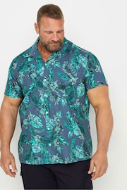 BadRhino Big & Tall Blue Print Shirt - Image 1 of 3