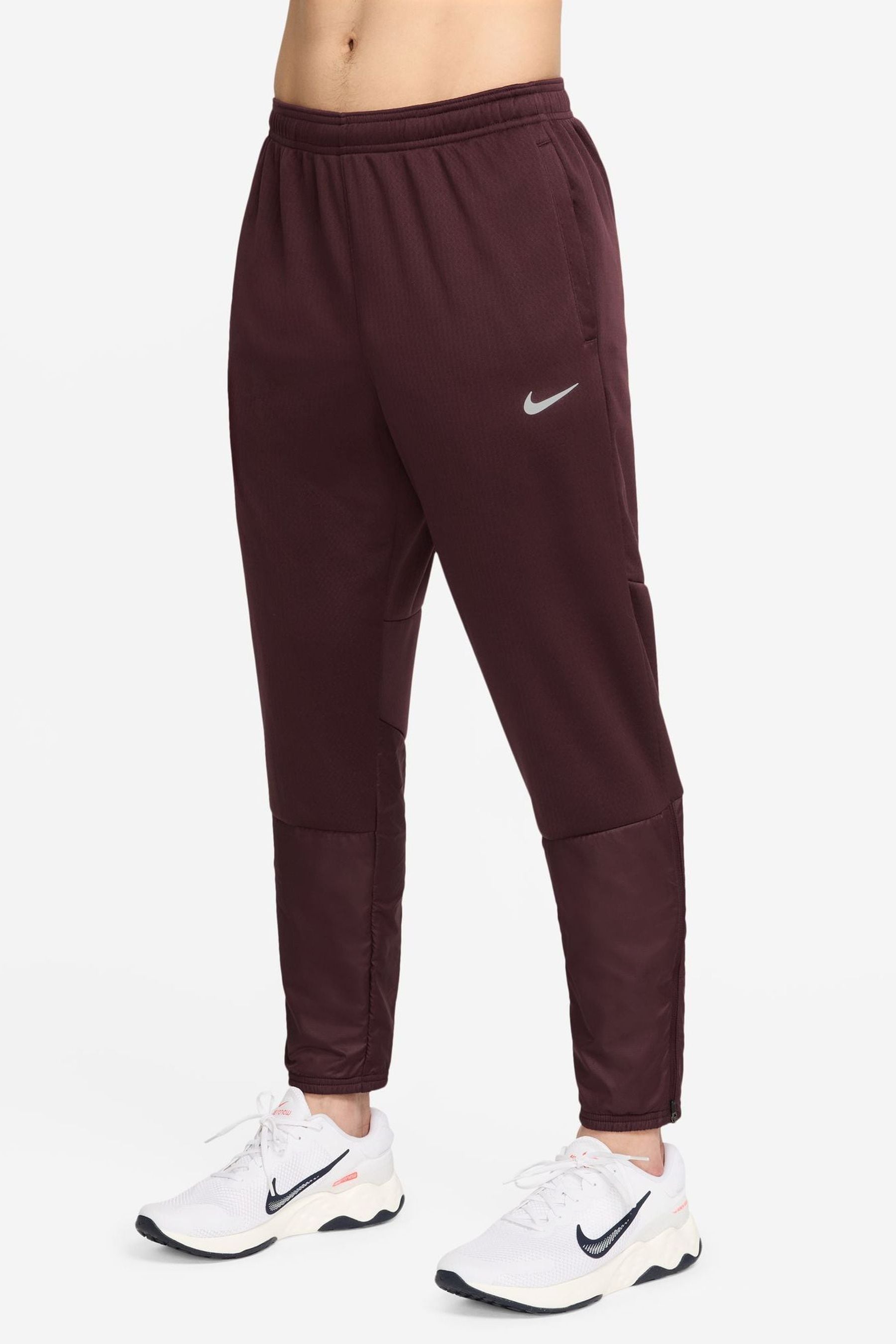 Nike Red Therma FIT Sphere Challenger Water Repellent Running joggers