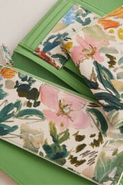 Ted Baker Cream Lettaas Painted Meadow Travel Wallet - Image 3 of 4