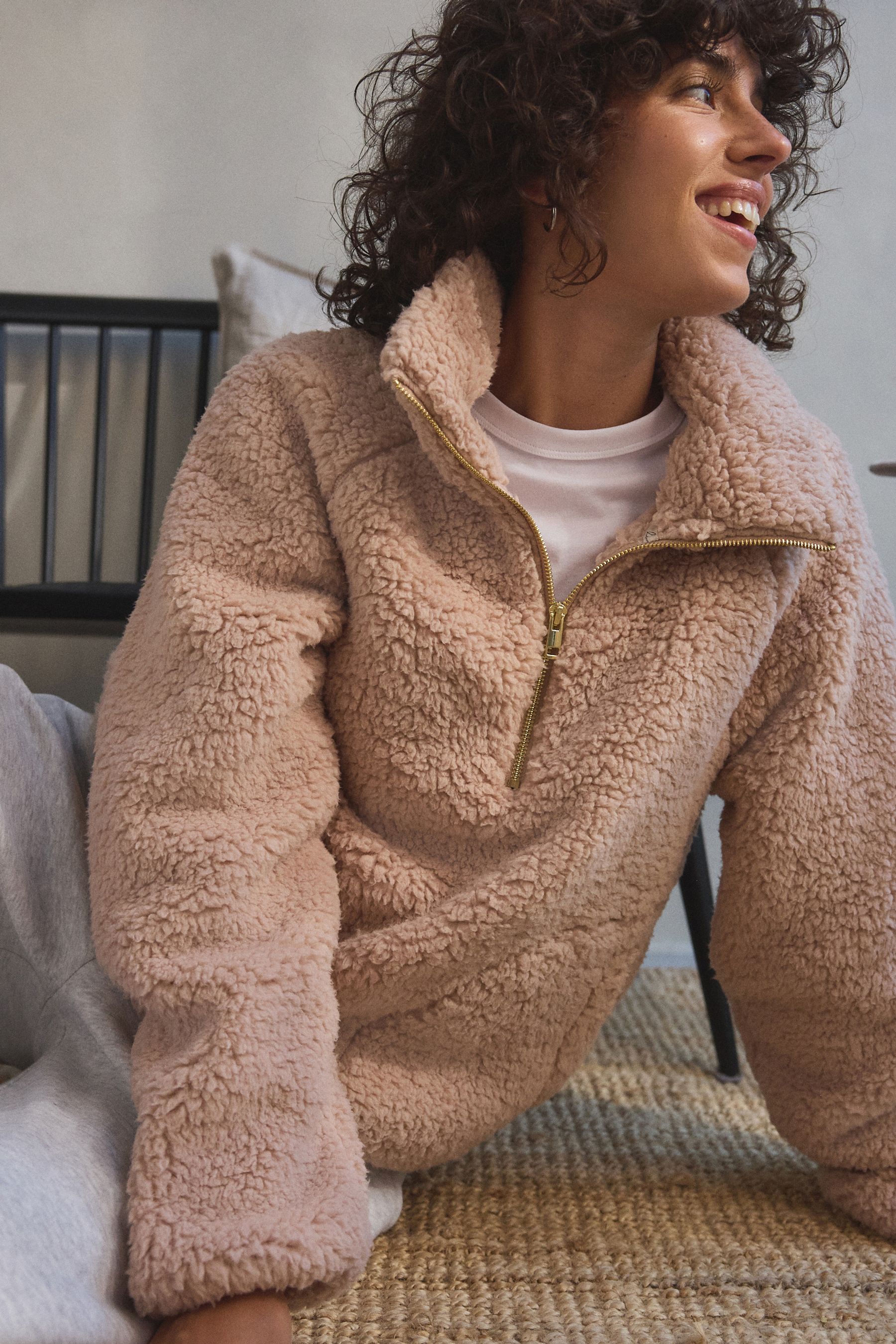 Nike heritage essentials half zip sherpa jacket clearance