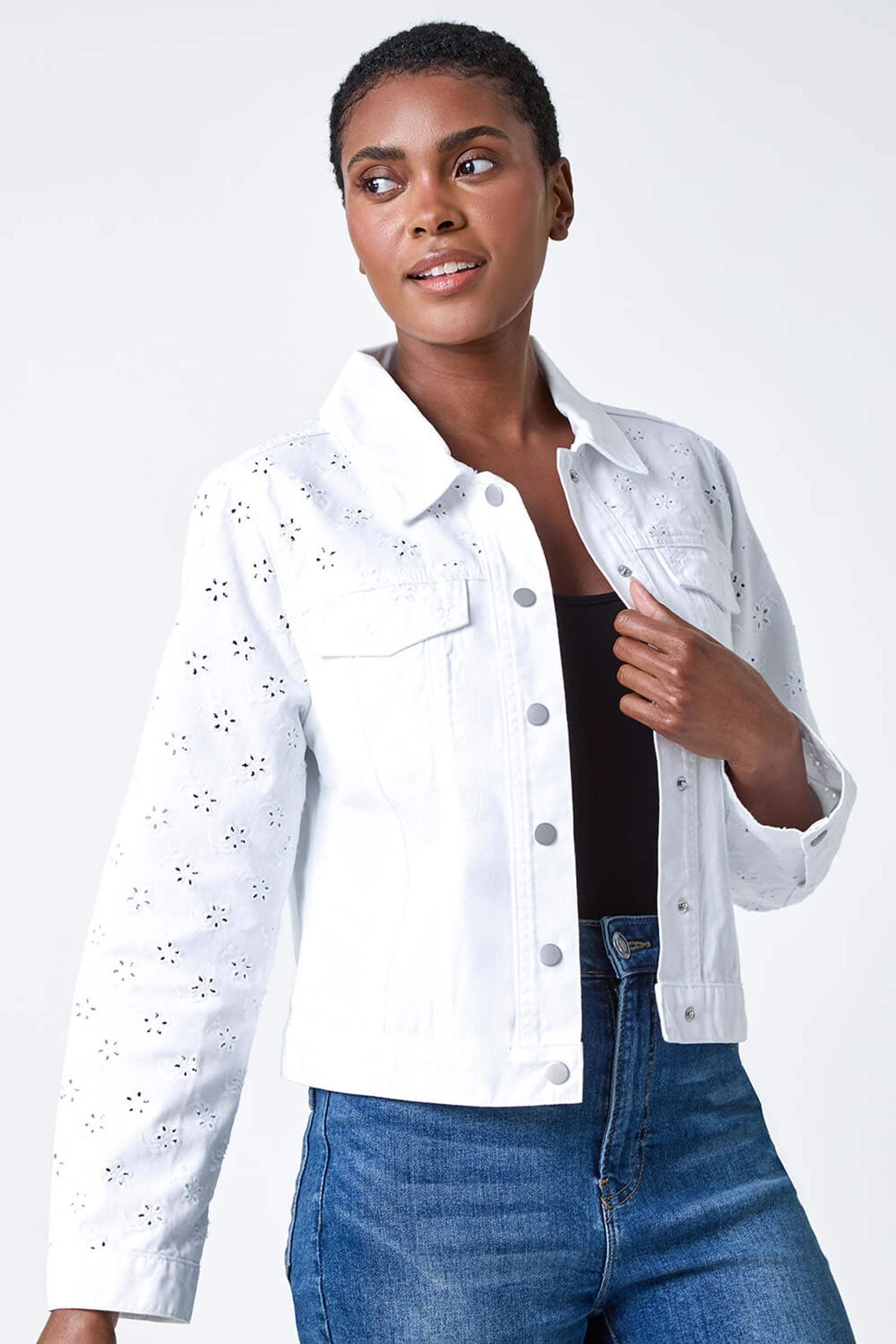 Roman white jacket top