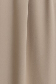 River Island Beige Wide Leg Pleated Tailored Trousers - Image 6 of 6