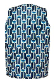 Regatta Blue Orla Kiely Printed Quilted Gilet - Image 5 of 6