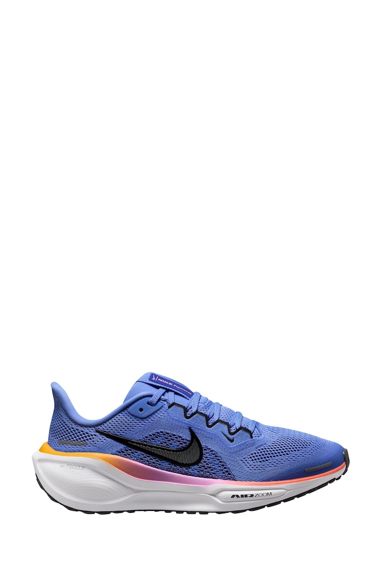 Nike Blue Youth Air Zoom Pegasus 41 Running Trainers - Image 1 of 4