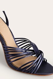 Boden Blue Twist Front Heeled Sandals - Image 4 of 4