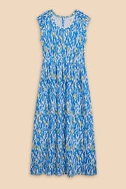 White Stuff Blue Darcie Jersey Maxi Dress - Image 5 of 7