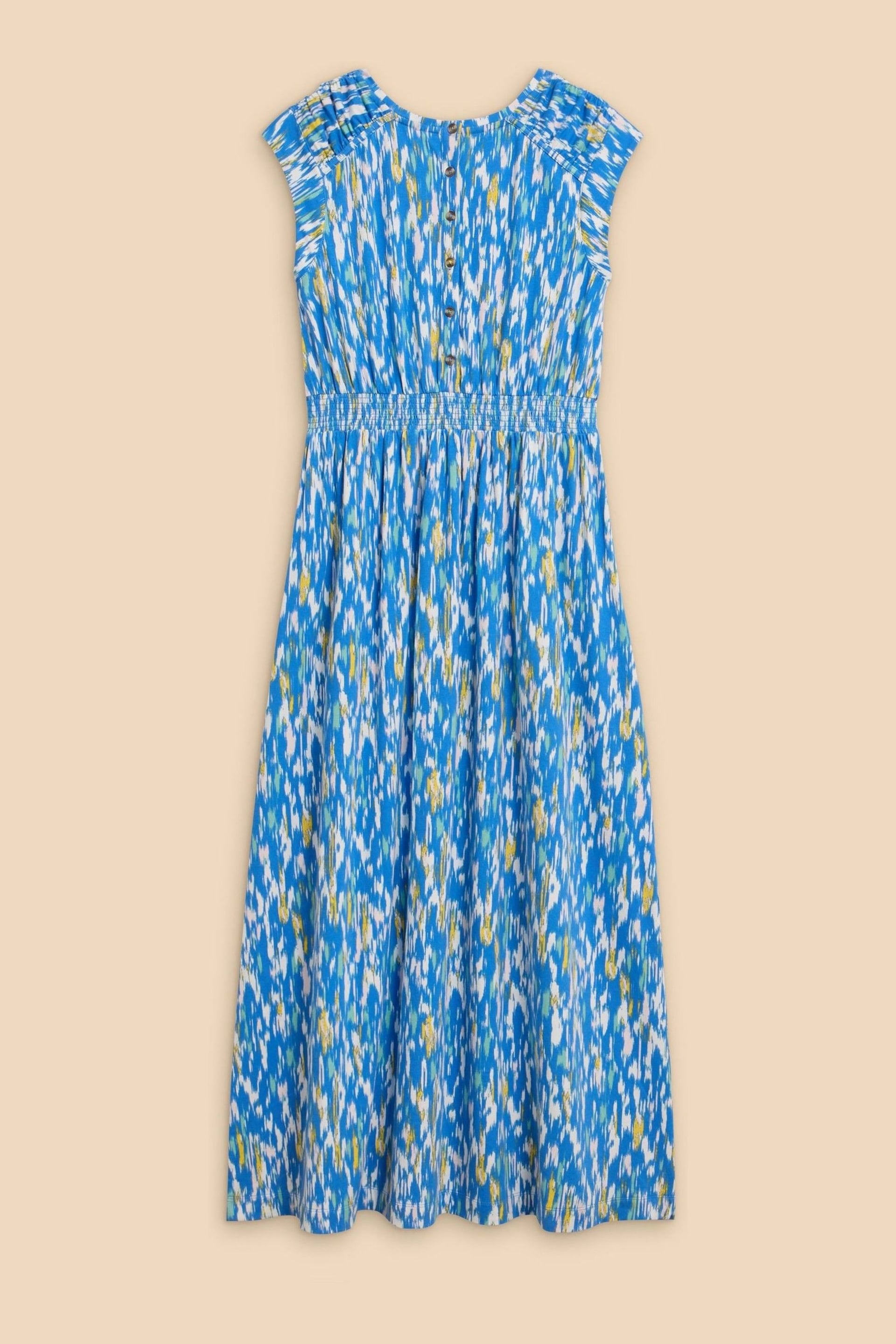 White Stuff Blue Darcie Jersey Maxi Dress - Image 6 of 7