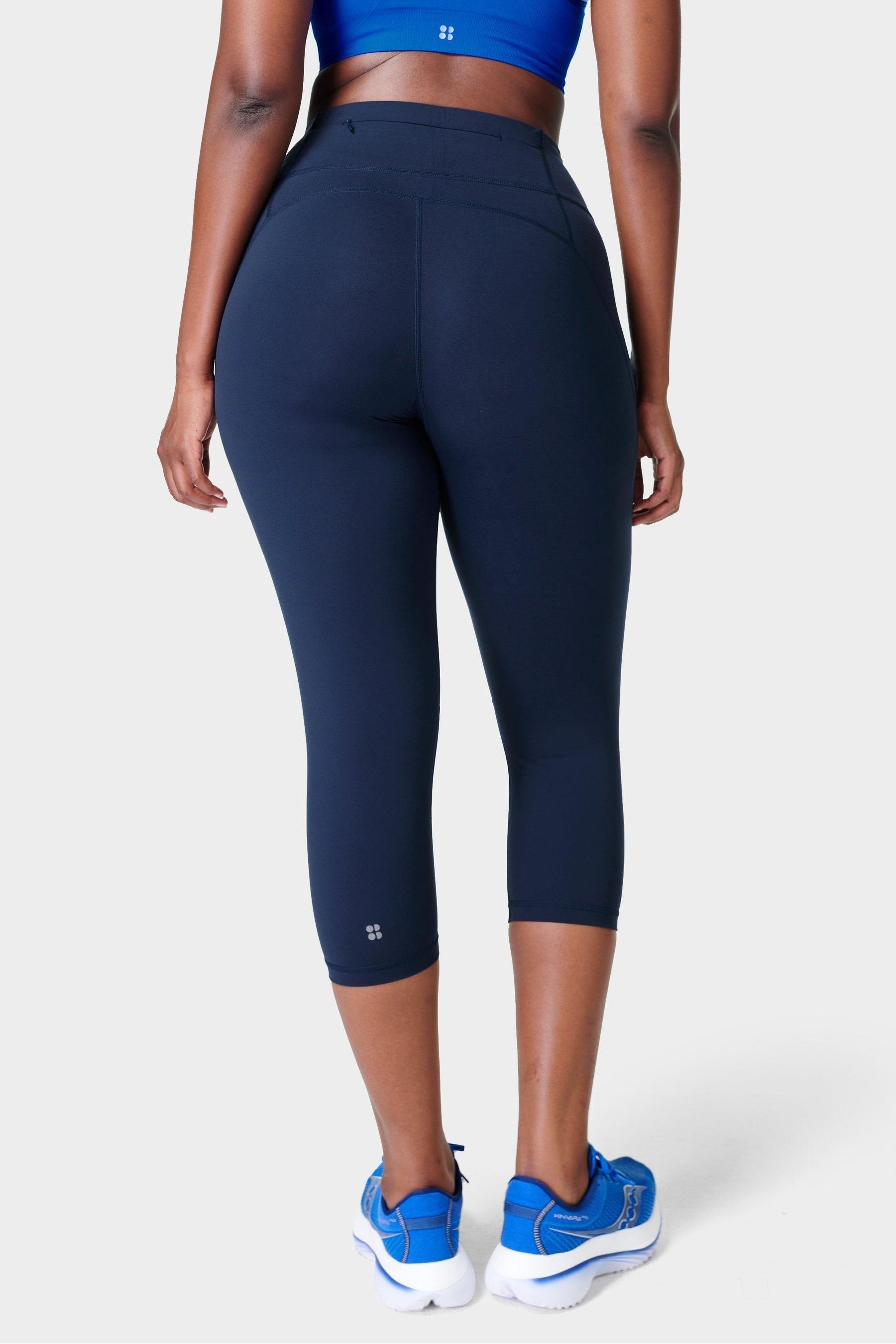 Buy Sweaty Betty Navy Blue Power Cropped Workout Leggings from Next Luxembourg