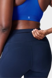 Sweaty Betty Navy Blue Power Cropped Workout Leggings - Image 8 of 11