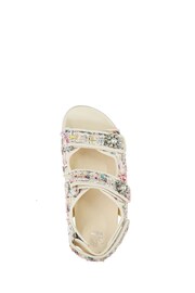 Dune London Cream Lamara Double Strap Footbed Sandals - Image 6 of 6