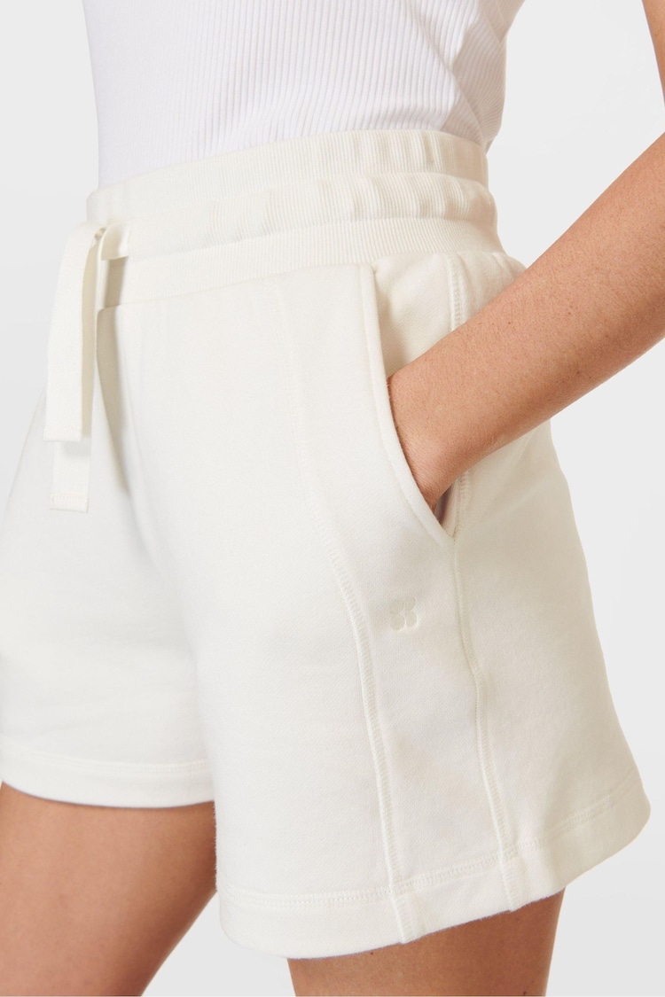 Sweaty Betty Lily White Revive High Waist Shorts - Image 1 of 7