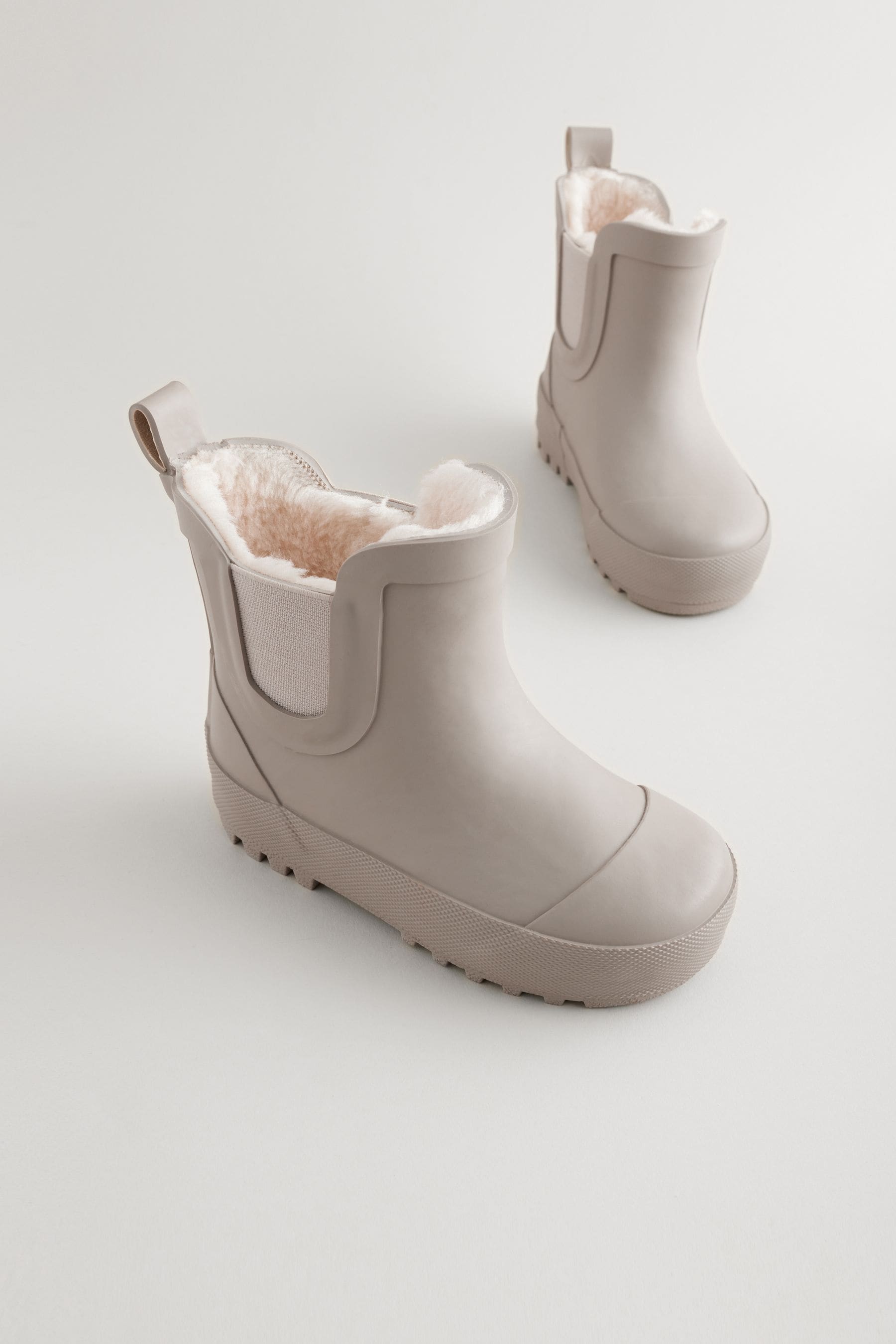 Buy Neutral Plain Warm Lined Ankle Wellies from Next Canada