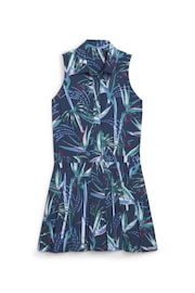 Puma Blue Paradise Womens Golf Pleated Dress - Image 1 of 2