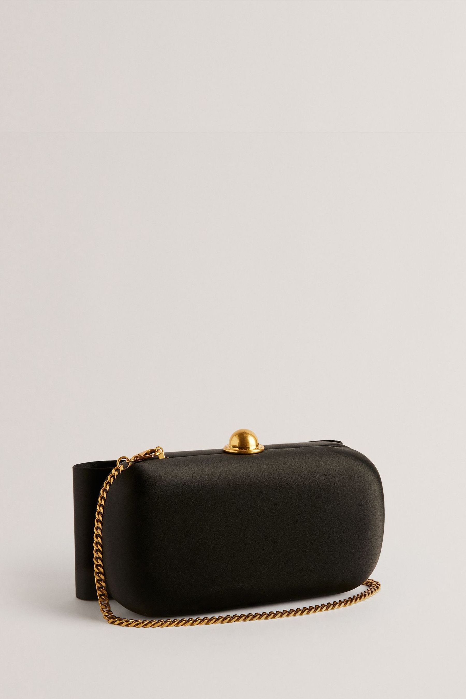 Buy Ted Baker Black Bowelaa Satin Bow Clutch Bag from Next Luxembourg