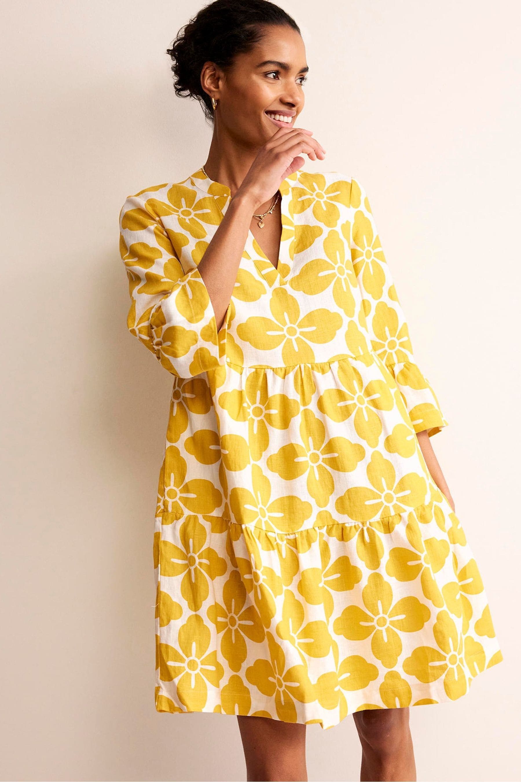 Linen dress short shop