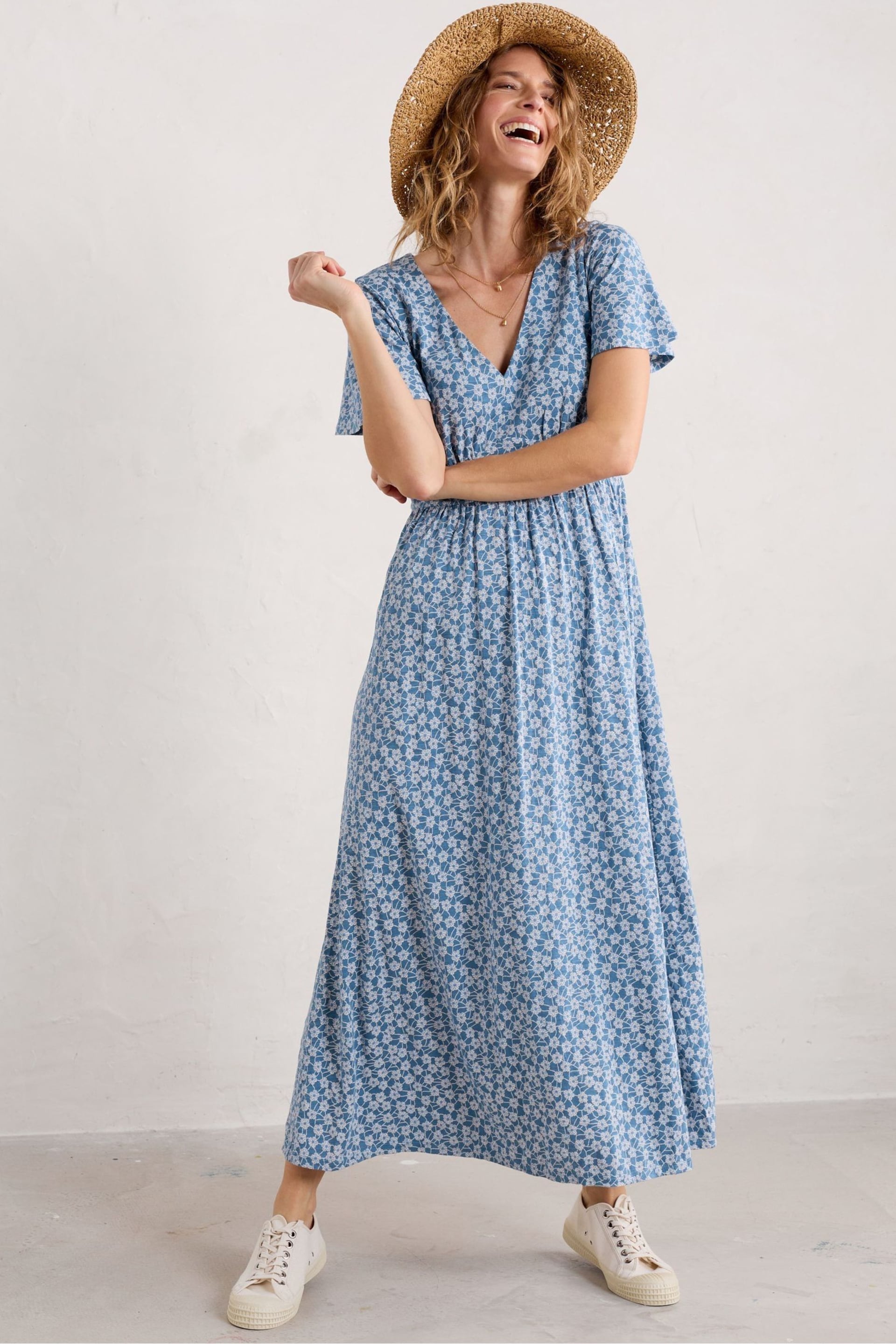 Seasalt Cornwall Blue Chateaux Dress - Image 1 of 5