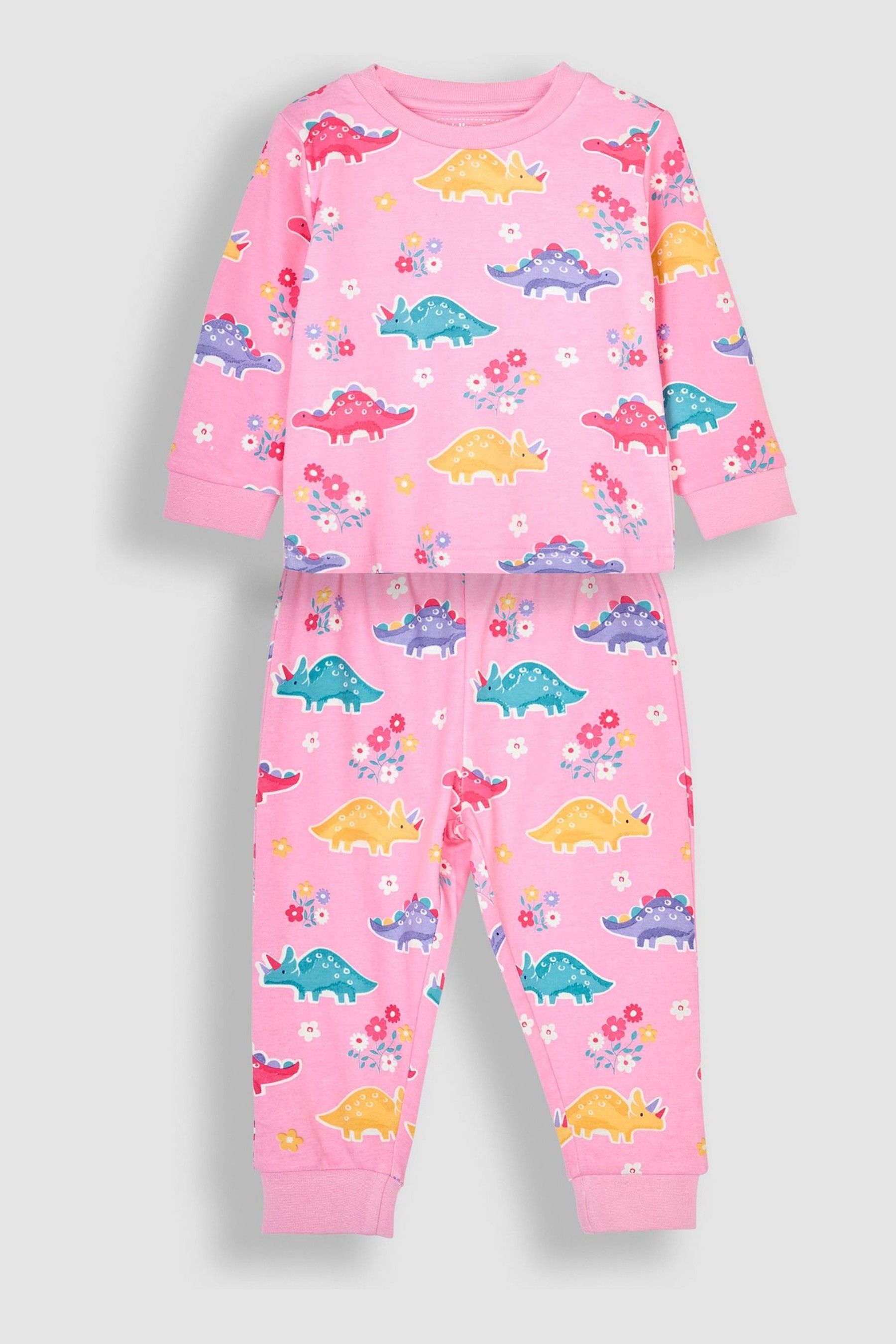Buy JoJo Maman Bebe Pink Dinosaur Glow In the Dark Pyjamas from the Next UK online shop