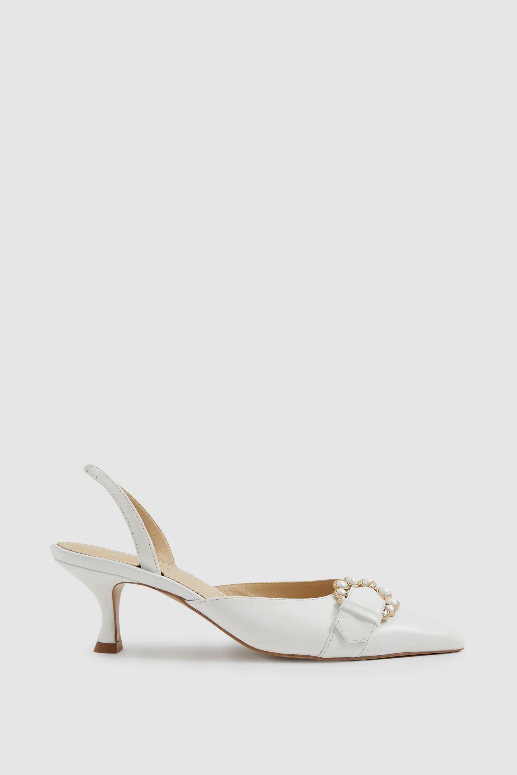 Buy Leather Slingback Kitten Heels from Next Canada