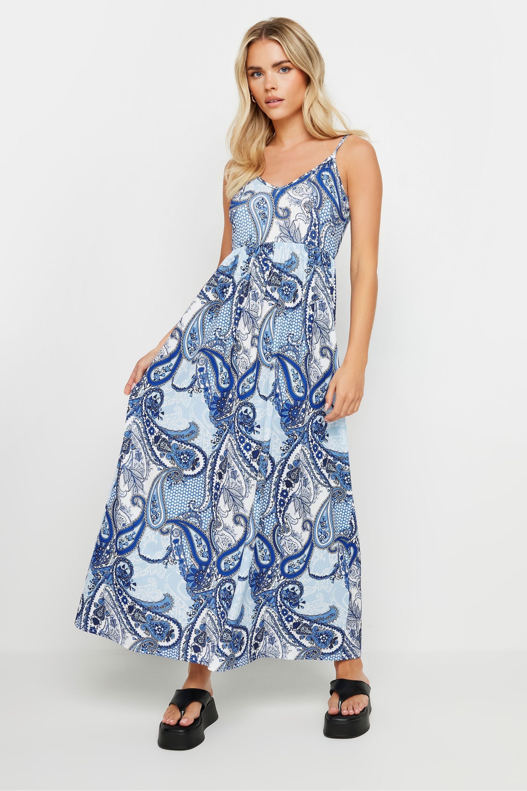 Petite blue maxi dress new arrivals
