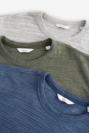 Blue/Grey/Green Marl T-Shirts 3 Pack - Image 11 of 12