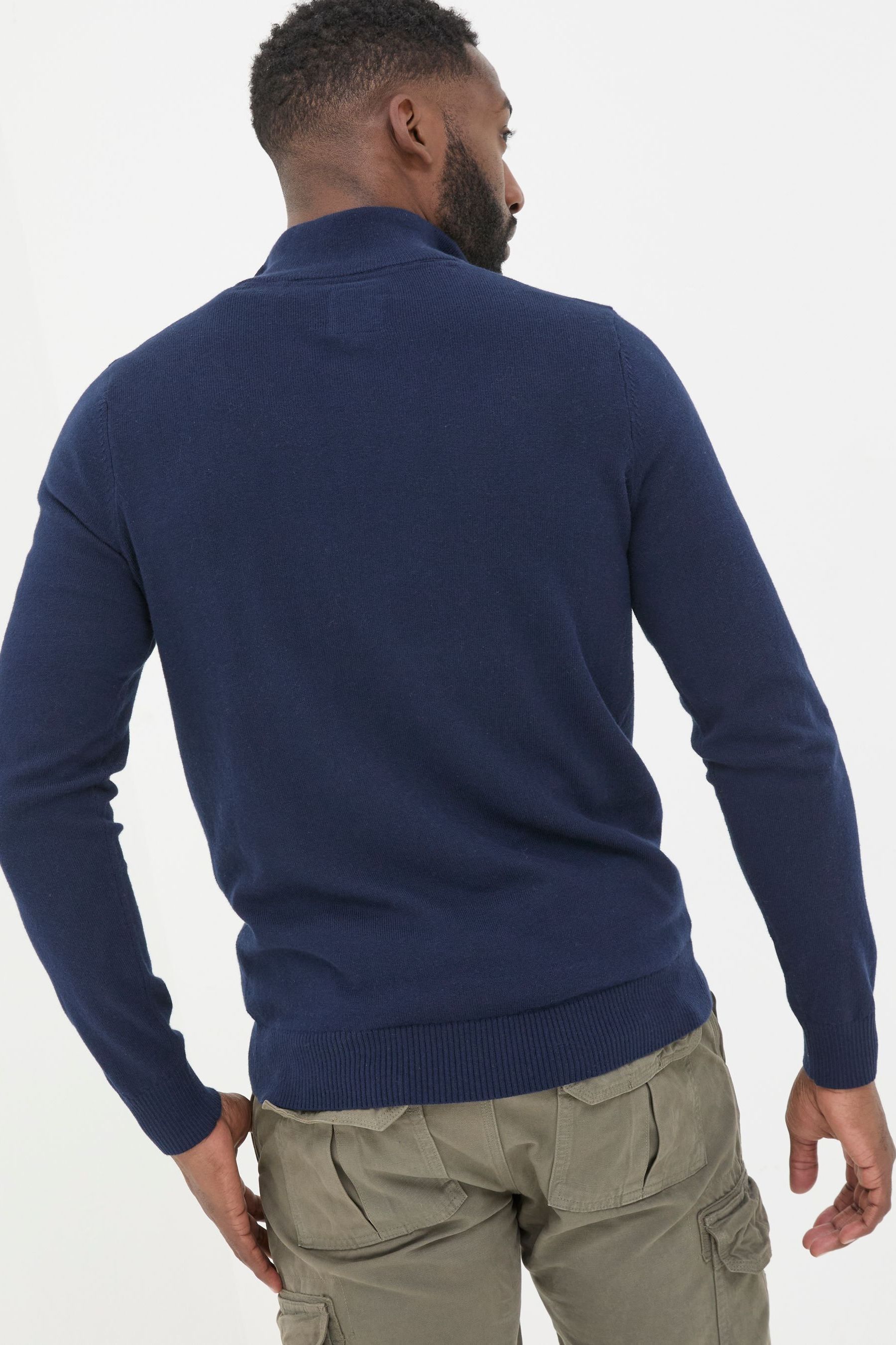 Fat face cotton cashmere half neck jumper outlet